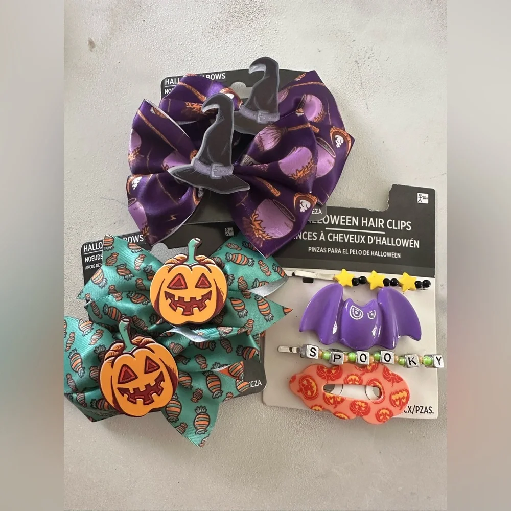 Bundle / Halloween Themed Kids Hair Accessories‎ Set